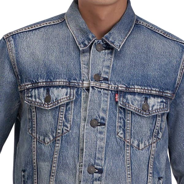 Levis Herr Bomull Denim Långärmad Truckerjacka M Sky Blue Sky Blue M