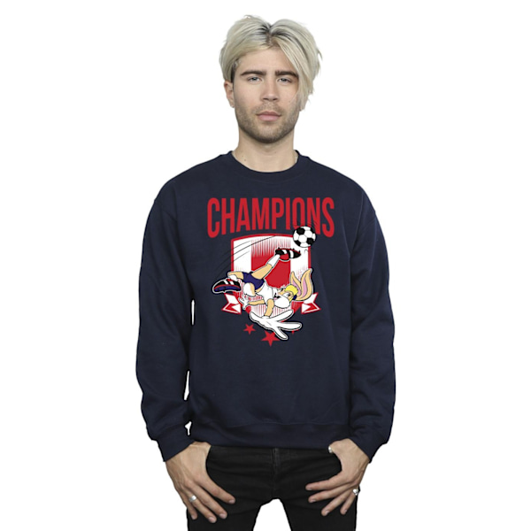 Looney Tunes Mens Lola Football Champions Sweatshirt 4XL Marinblå B Navy Blue 4XL