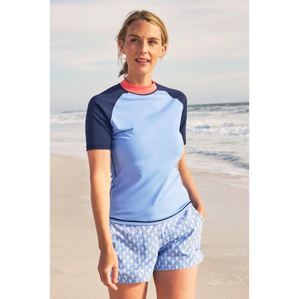 Mountain Warehouse Dam/Kvinnors UV-skydd Rash Guard 16 UK Blue 16 UK