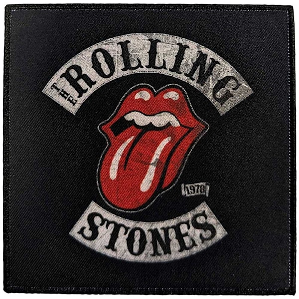 The Rolling Stones Tour ´78 Logo Patch One Size Svart/Röd/Vit Black/Red/White One Size