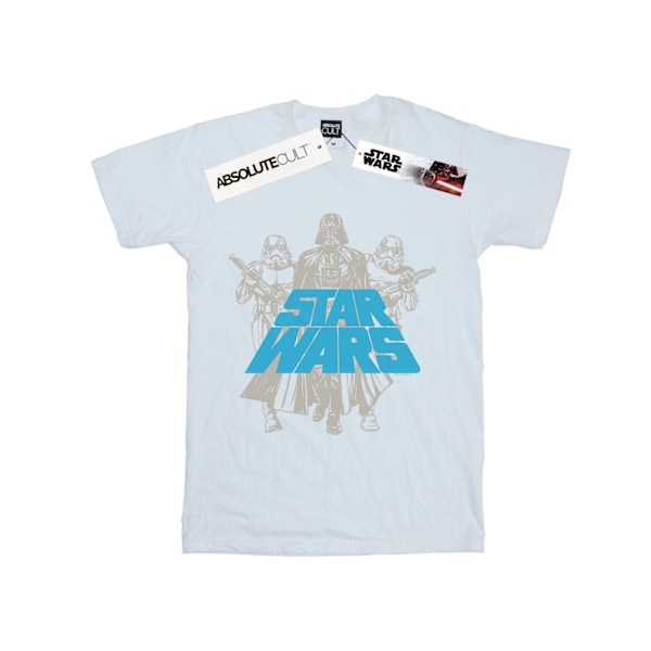 Star Wars Vintage Empire T-shirt för män, 5XL, vit White 5XL