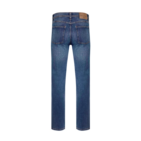 Weird Fish Edward Denim Stretch Straight Jeans för män 40R Indigo Indigo 40R