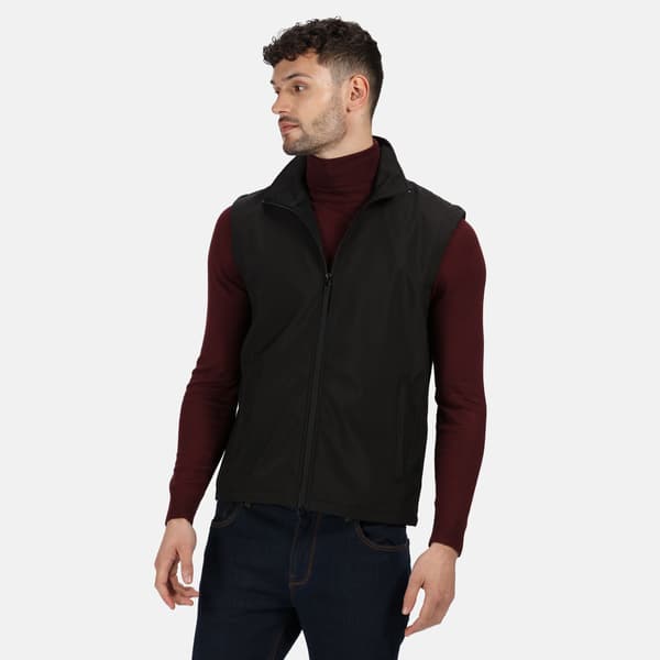 Regatta Professional Classic lättvikts softshellväst för män Black L