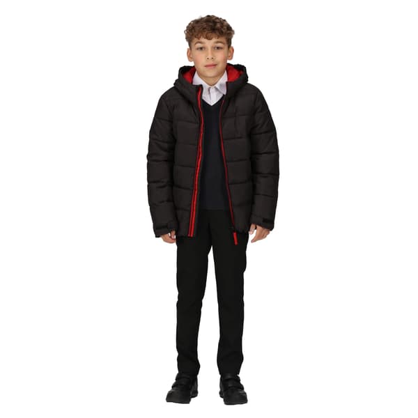Regatta Professional Barn/Barn Termisk Vadderad Jacka 9-10 år Black/Classic Red 9-10 Years