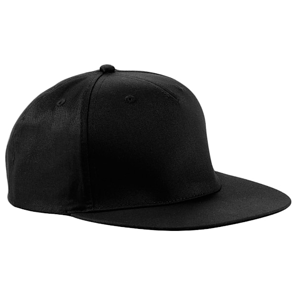 Beechfield Unisex 5 Panel Retro Rapper Cap (2-pack) One Size Black One Size