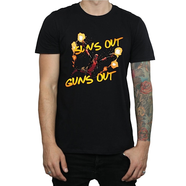 Marvel Deadpool Sun´s Out Guns Out T-shirt L Svart Black L