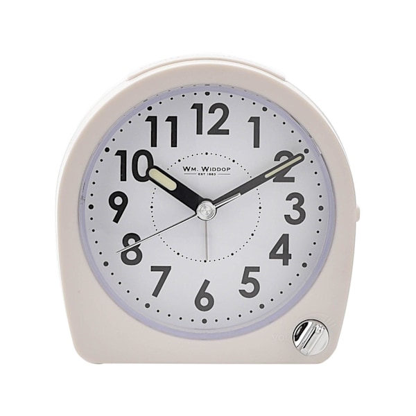 Hometime Rund Väckarklocka Ljus, Snooze, Sweep - Vit En Storlek White One Size