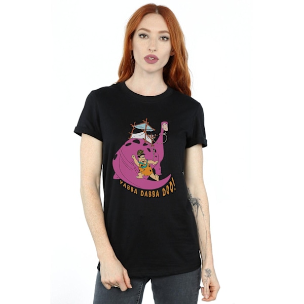 The Flintstones Dam/Damer Yabba Dabba Doo Bomull Pojkvän Black 3XL