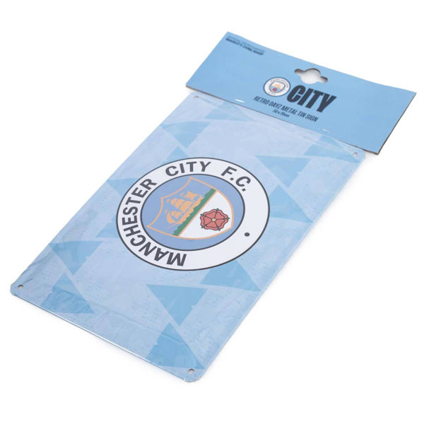 Manchester City FC Retro Dayz Skylt One Size Ljusblå/Vit Sky Blue/White One Size