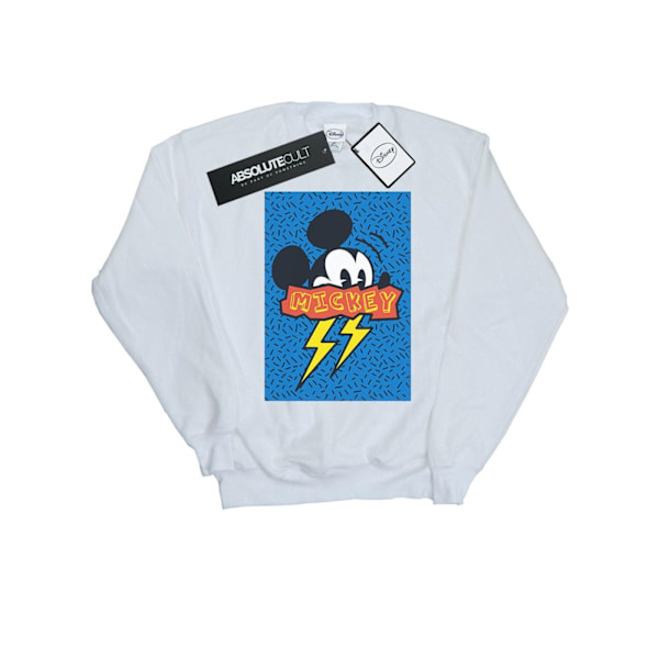 Disney Herr Mickey Mouse 90-talets Flash Sweatshirt 3XL Vit White 3XL