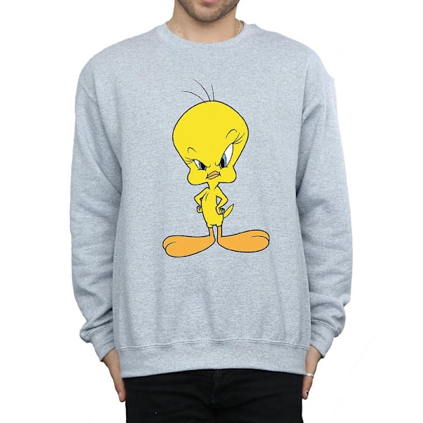 Looney Tunes Angry Tweety Sweatshirt för män 3XL Sports Grey Sports Grey 3XL
