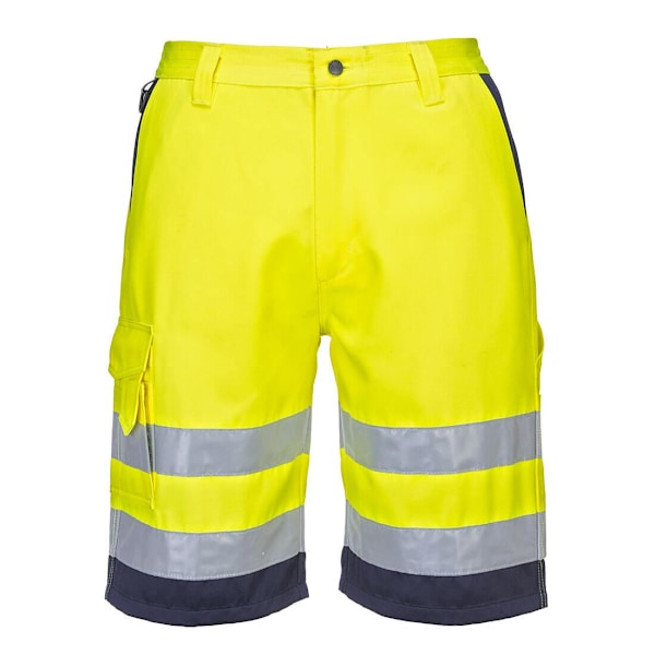 Portwest herr Polycotton Hi-Vis lätta shorts XL R gul/ Yellow/Navy XL R
