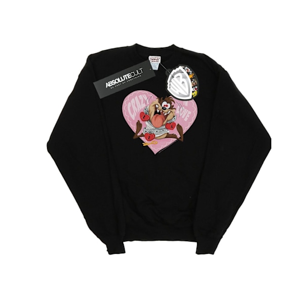 Looney Tunes Herr Taz Alla Hjärtans Dag Crazy In Love Sweatshirt Black 3XL