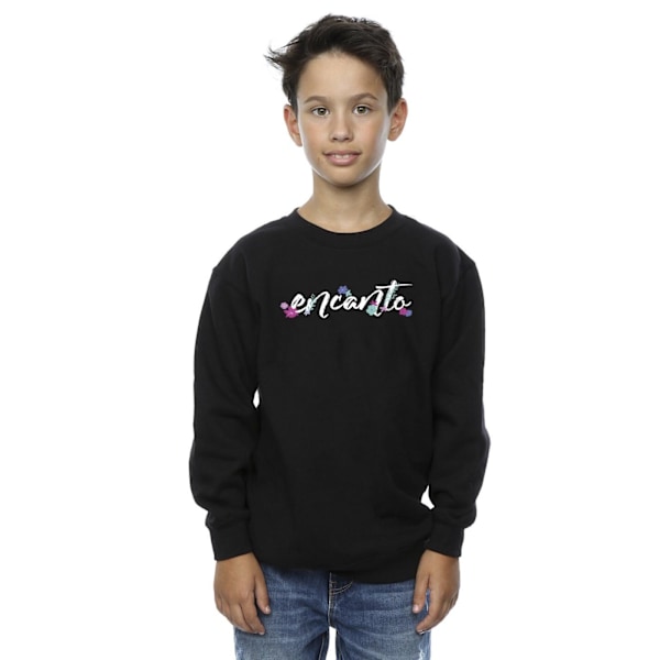 Disney Boys Encanto Logo Sweatshirt 12-13 år Svart Black 12-13 Years