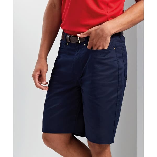 Premier Mens Performance Chino Shorts S Navy Navy S