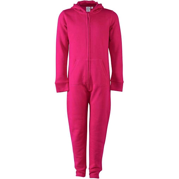 SF Minni Barn/Barn All-In-One Nattkläder 5-6 År Fuchsia Fuchsia 5-6 Years