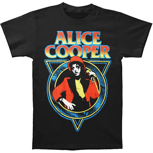 Alice Cooper Unisex Vuxen Ormhud Bomull T-shirt XL Svart Black XL