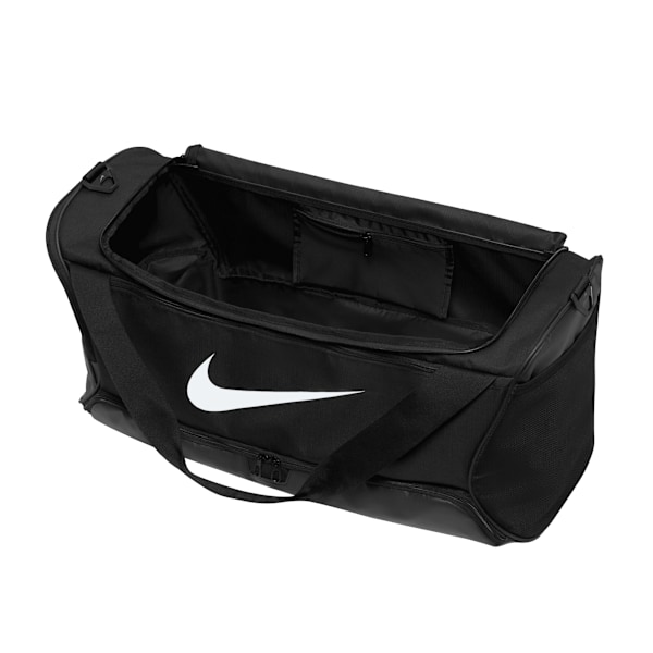 Nike Brasilia Swoosh träningsväska 60L duffelväska One Size Svart/Vit Black/White One Size