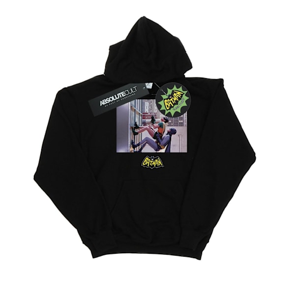 DC Comics Herr Batman TV-serie Skyscraper Climb Hoodie L Svart Black L
