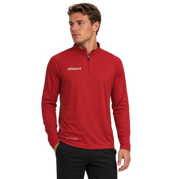 UHL Sport Herr Quarter Zip Regular Sweatshirt L Röd/Vit Red/White L