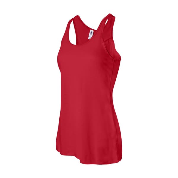 Bella + Canvas Dam/Dam Flowy Racerback Linne M Röd Red M