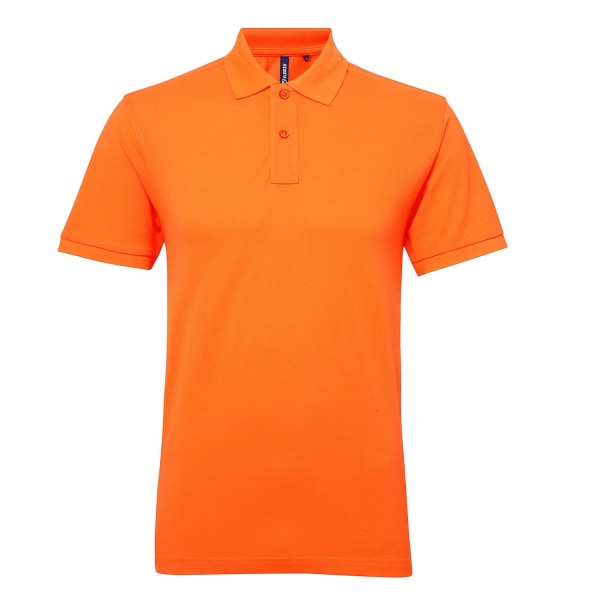 Asquith & Fox Dam/Dam Short Sleeve Performance Blend Polo Neon Orange M