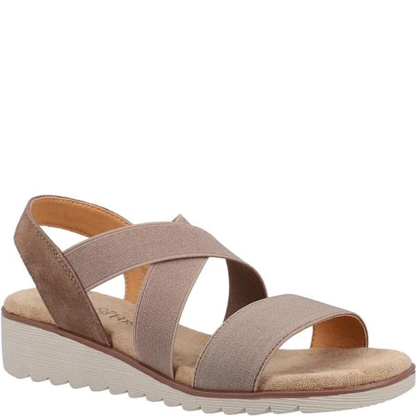 Fleet & Foster Dam/Damer sia Lädersandaler 7 UK Brun Brown 7 UK