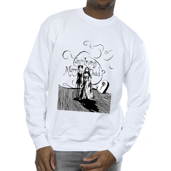 Corpse Bride Herr Marry The Dead Sweatshirt 4XL Vit White 4XL