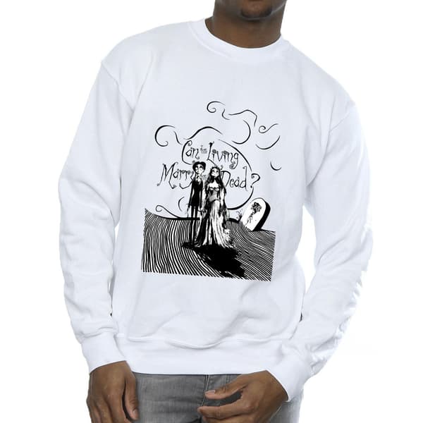 Corpse Bride Herr Sweatshirt XXL Vit White XXL
