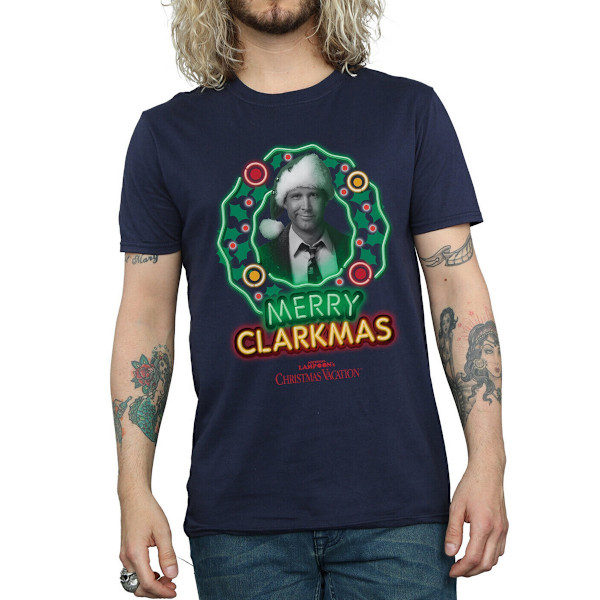 National Lampoon's Christmas Vacation Herr Merry Clarkmas Clark Navy Blue 3XL