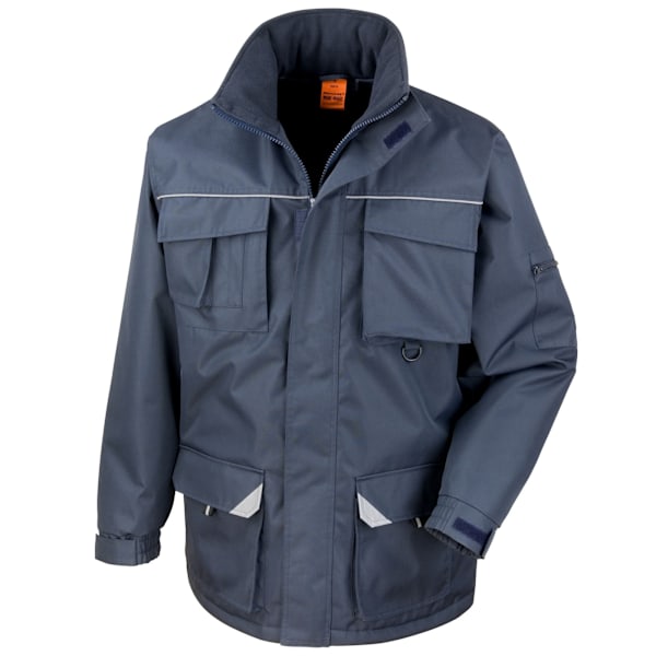 WORK-GUARD by Result Sabre Padded Long Coat XXL Marinblå Navy XXL