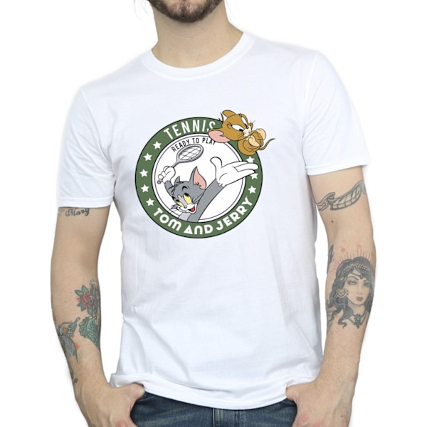 Tom And Jerry Herr T-shirt XXL Vit White XXL