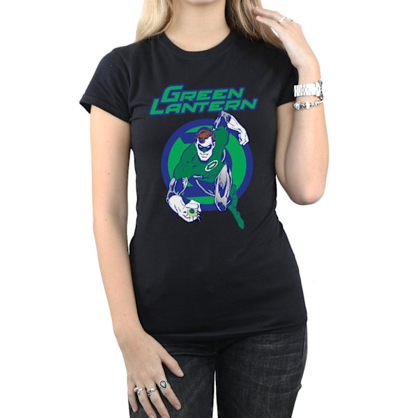 DC Comics Dam/Kvinnor Green Lantern Leap Bomull T-shirt L Svart Black L