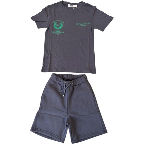 DFND London Pojkar T-shirt & Shorts Set M Grå Grey M