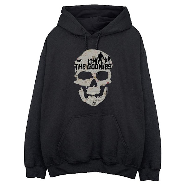 The Goonies Mens Map Skull Hoodie L Svart Black L