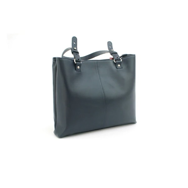 Eastern Counties Leather Alice Kontrastpanel Läder Handväska O Navy/Ivory One Size