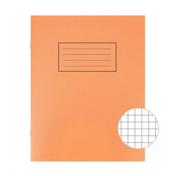 Silvine A5 Rutnät Övningsböcker (10-pack) En Storlek Orange Orange One Size