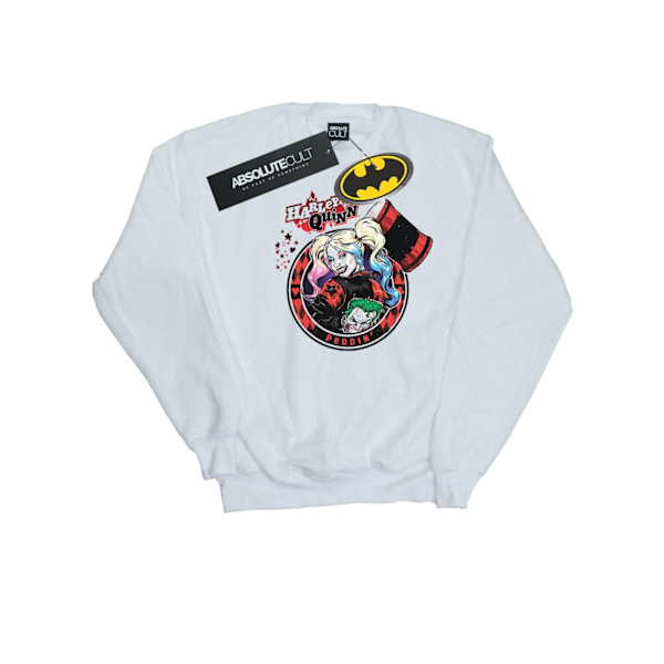 DC Comics Pojkar Harley Quinn Joker Patch Sweatshirt 12-13 År White 12-13 Years