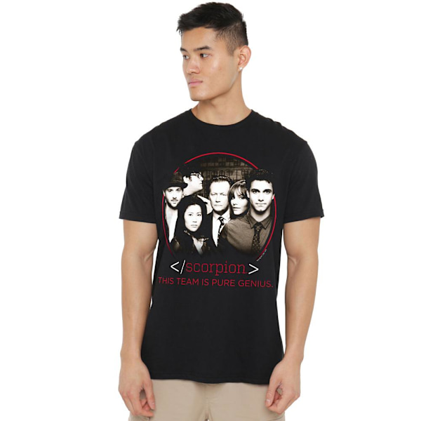 Scorpion Herr Cast T-Shirt 4XL Svart Black 4XL