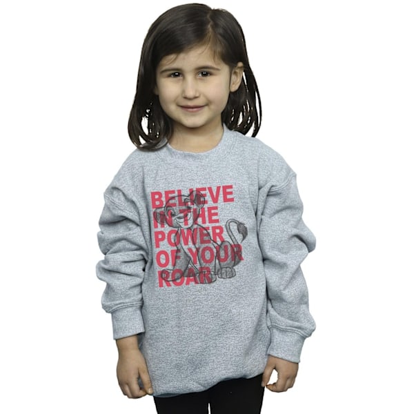 Disney Girls The Lion King Power Of Roar Sweatshirt 9-11 år Sports Grey 9-11 Years