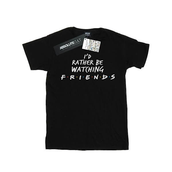 Friends Dam/Damer Hellre Titta På Bomull Pojkvän T-shirt Black XL