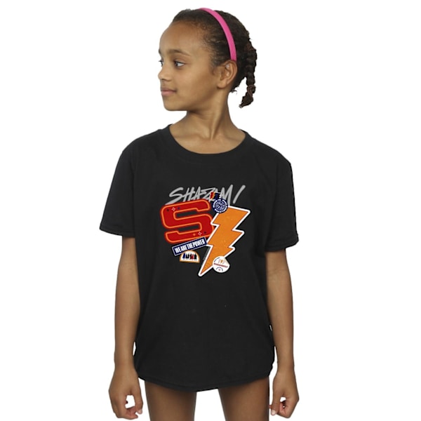 DC Comics Girls Shazam Fury Of The Gods Sticker Spam Bomull T-S Black 12-13 Years