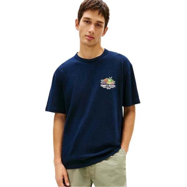 Tommy Jeans Herr Fruit Regular T-Shirt M Mörkblå Dark Navy M