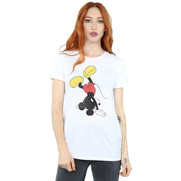 Disney Dam/Damer Mickey Mouse Upp och Ner Bomull Pojkvän White S