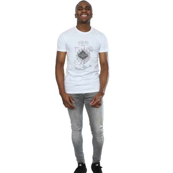 Harry Potter Herr The Marauder´s Map T-Shirt S Vit White S