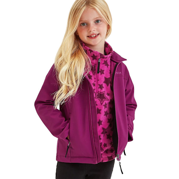 TOG24 Koroma Softshell-jacka med huva för barn 8-9 år P Purple Berry 8-9 Years
