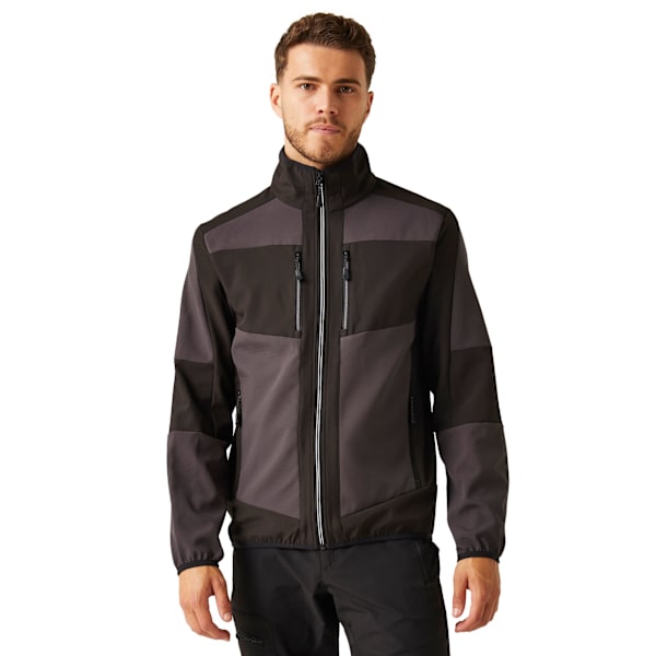 Regatta Professional Unisex Vuxen 2-Lagers Soft Shell Jacka M A Ash/Black M