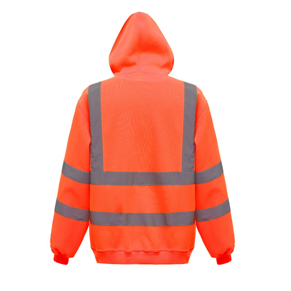 Yoko Hi-Vis Pullover Hoodie S Orange för män Orange S