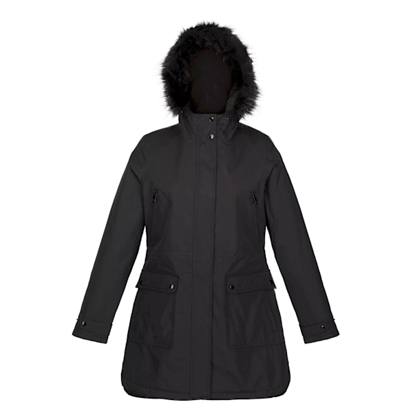 Regatta Dam/Kvinnor Sabinka Faux Fur Trim Parka 14 UK Svart Black 14 UK