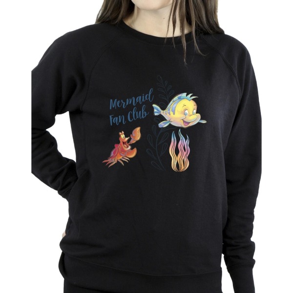 Disney Womens/Ladies The Little Mermaid Club Sweatshirt XXL Bla Black XXL